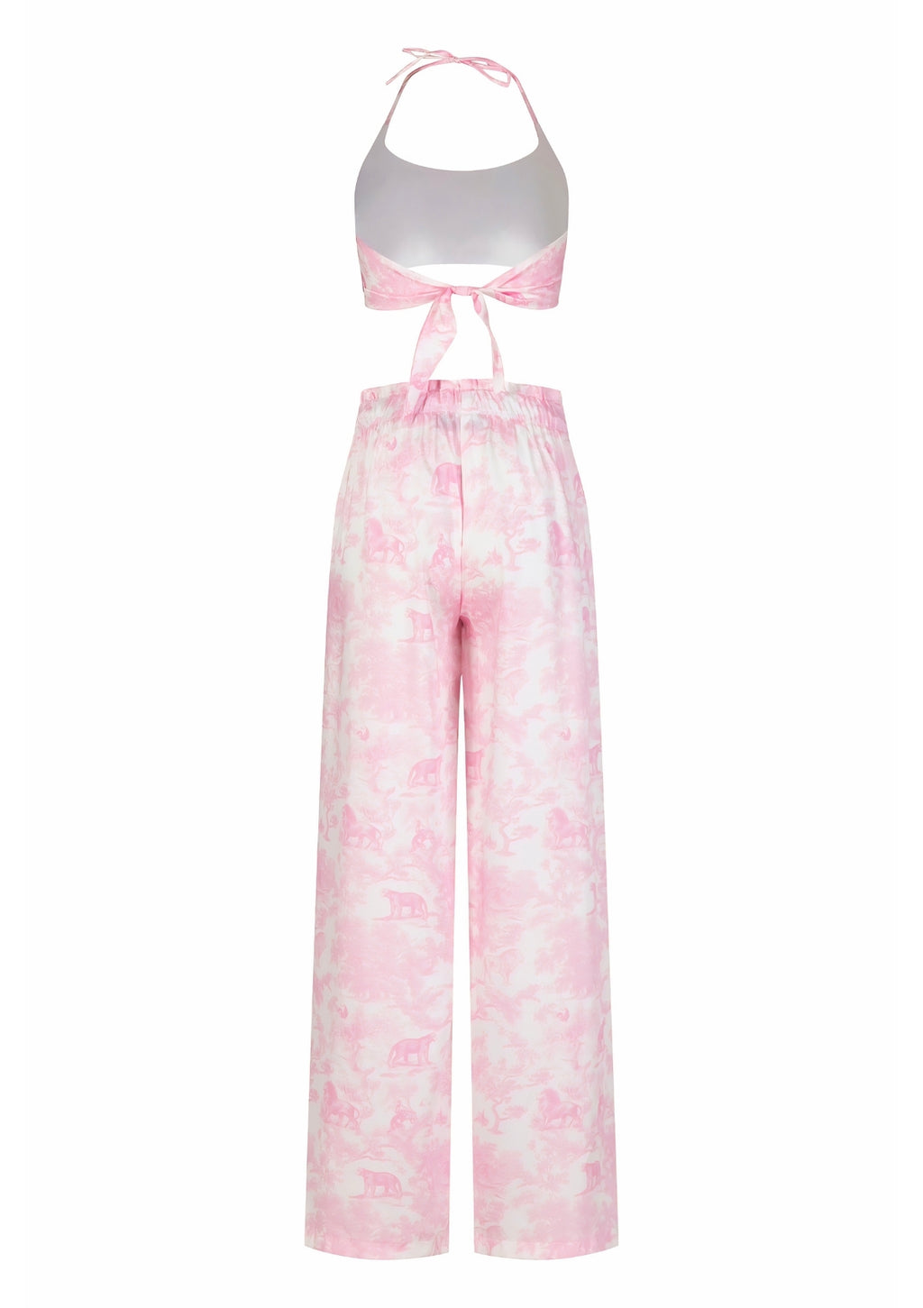 Puff-Sleeve Tie Front Top and Shorts Set | TheSaint54
