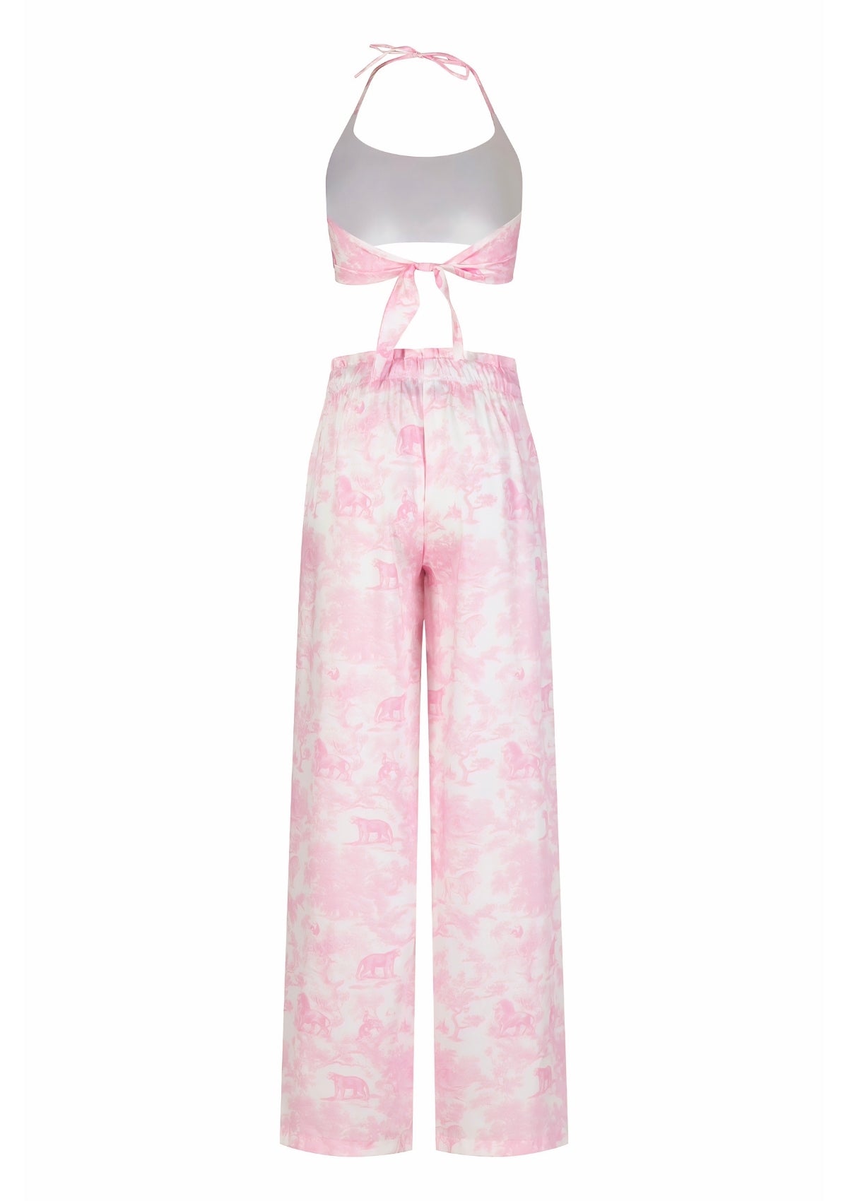 Puff-Sleeve Tie Front Top and Shorts Set | TheSaint54