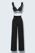 Polka Dots Топ с Волани x Панталони