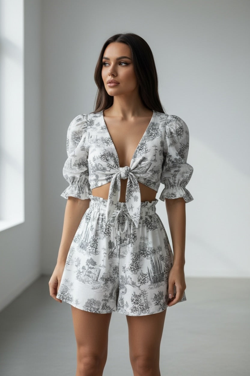 Shirt with Puff Sleeves J'ADORE Grey